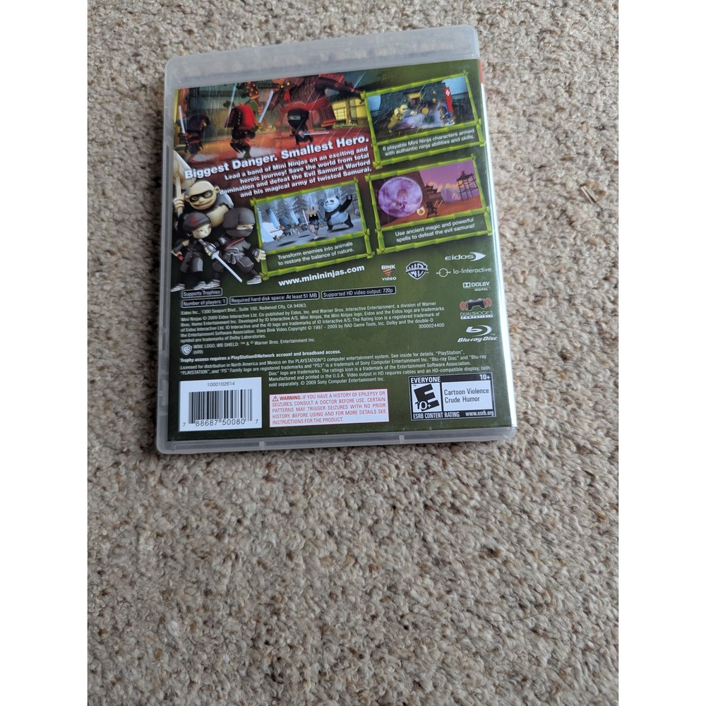 Mini Ninjas Sony PlayStation 3 PS3 Game Complete with Manual BLUS-30384 - Picture 2 of 4